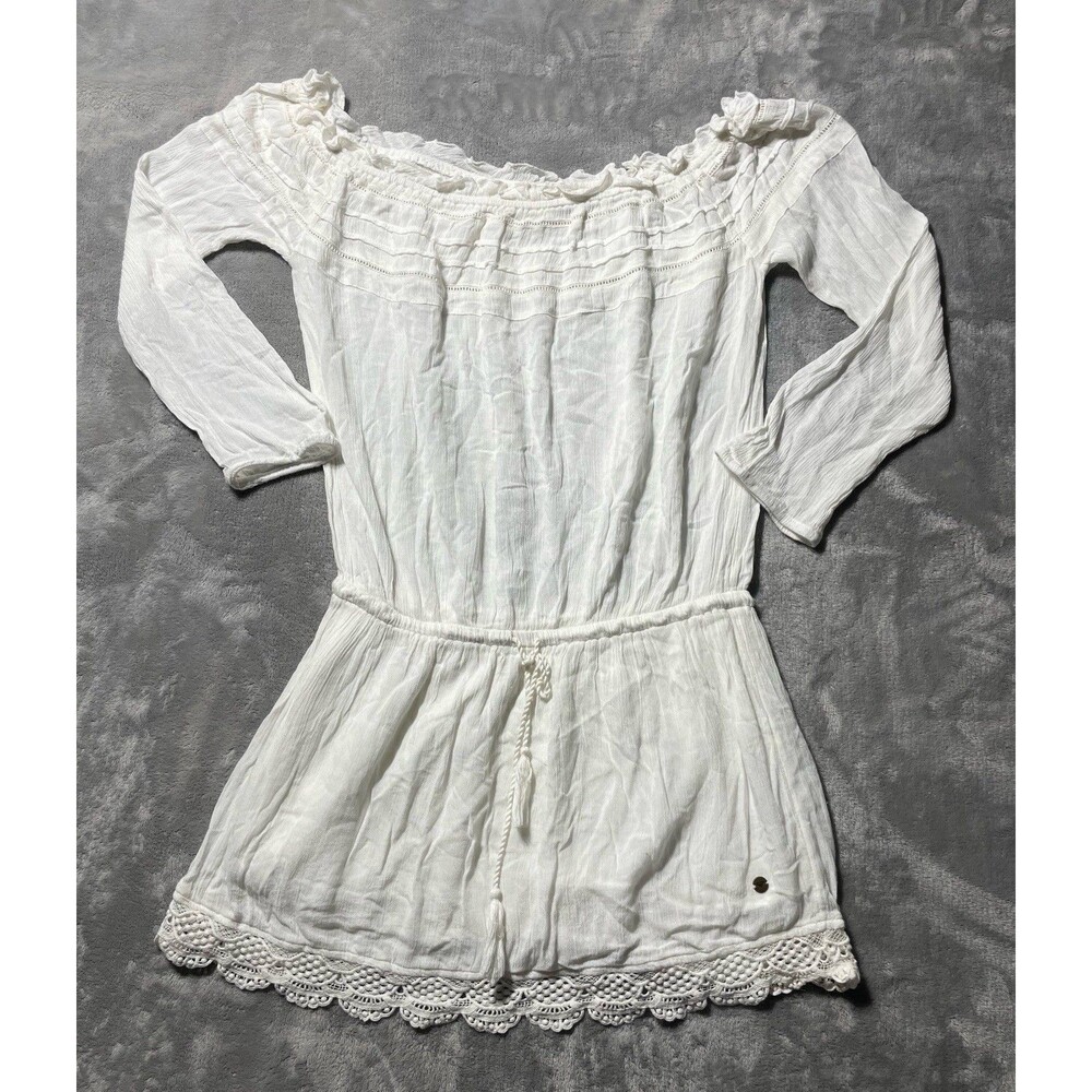 Roxy Romper Women’s Size Small Fairy Boho Cottage Core Crochet Accents